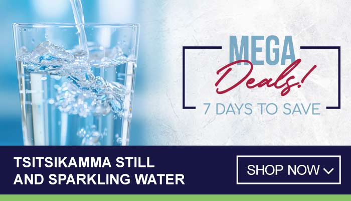 7days Mega Specials on Tsitsikamma Still and Sparkling Water - visit MyBidfood to shop now