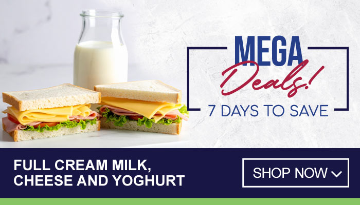 7 Days Massive Savings on Full Cream Milk, Cheese and Yoghurt - visit MyBidfood to shop now