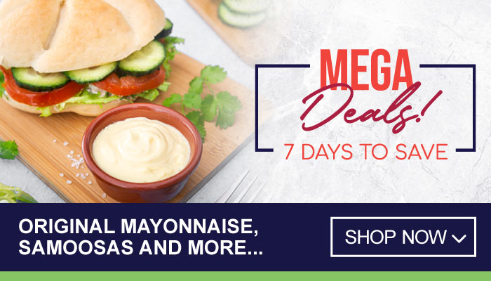 7 Days Big Sale on Original Mayonnaise, Samoosas and more - visit MyBidfood to shop now