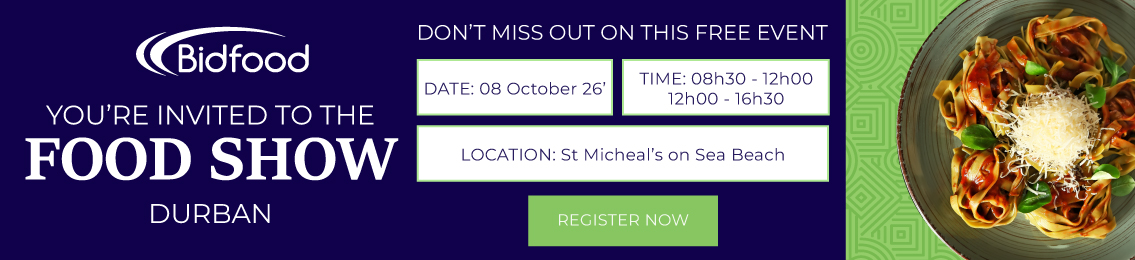 Bidfood - You're invited to the Food Show - Durban - Register Now
