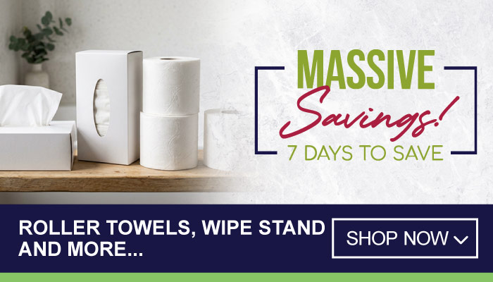 7days Massive Specials on Roller Towels, Wipe Stand and more - visit MyBidfood to shop now