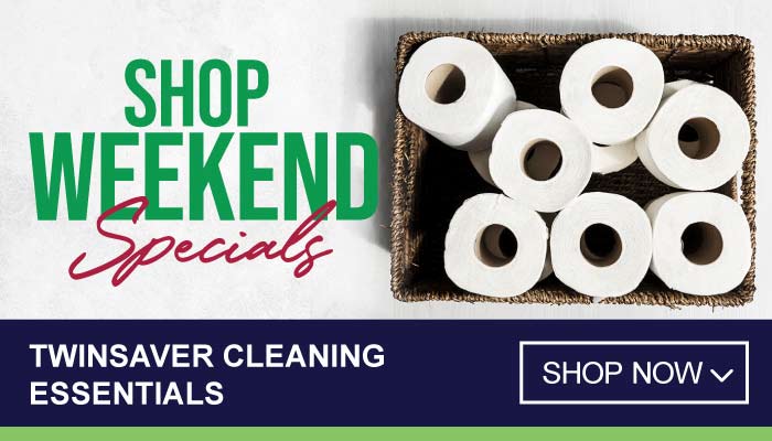 Weekend Specials on Twinsaver Cleaning Essentials - visit MyBidfood to shop now