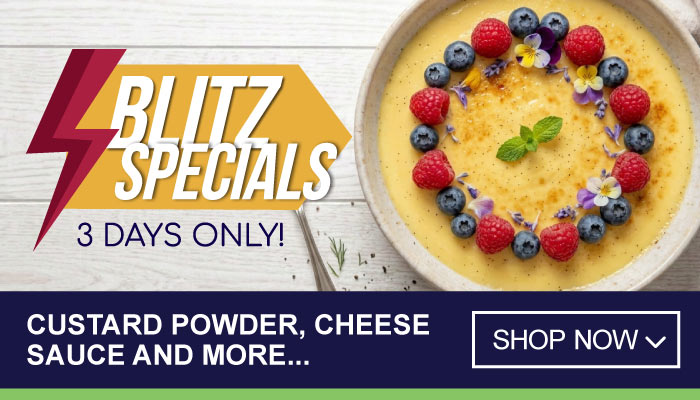 3 Days Specials on Custard Powder, Cheese Sauce and more- visit MyBidfood to shop now