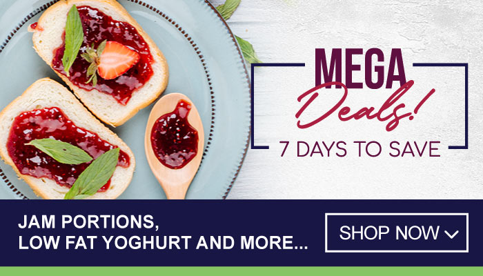 7 Days mega deals on Jam Portions, Low Fat Yoghurt and more - visit MyBidfood to shop now