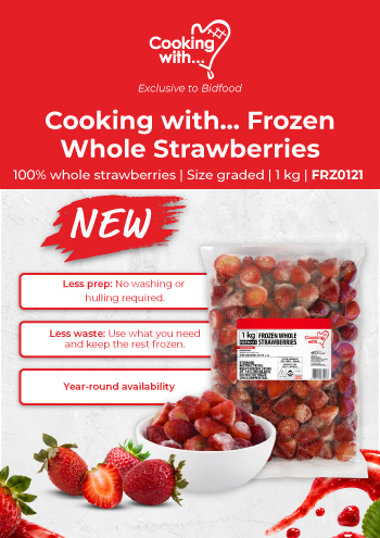Exclusive to Bidfood - Cooking with... Frozen Whole Strawberries - Shop Now