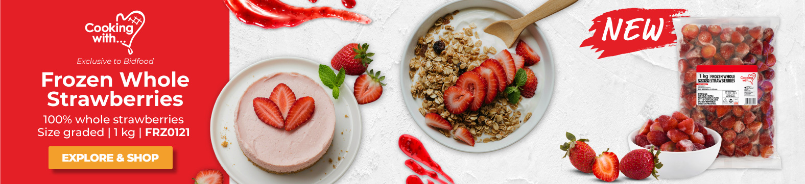 Cooking With... - Frozen Whole Strawberries - Shop Now!
