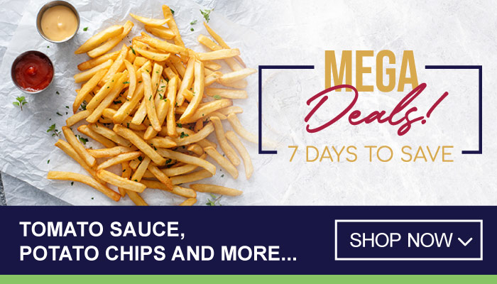 7 Days Super Savings on Tomato Sauce, Potato Chips and more - visit MyBidfood to shop now