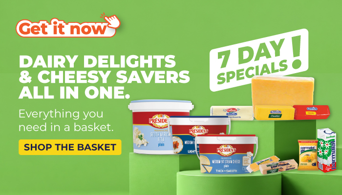 7 Days Super Savngs on Diary Delights & Cheesy Savers All In One - visit MyBidfood to shop now