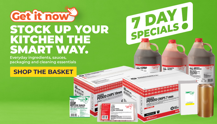 7 Days Super Savings on Every Ingredients, Sauces, Packaging and Cleaning Essentials - visit MyBidfood to shop now