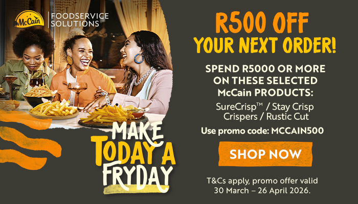 Get R500 off when you spend R5000+ on selected McCain products