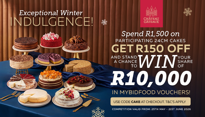 Get R150 off and stand a chance to win 1 of 10 R1 000 MyBidfood vouchers