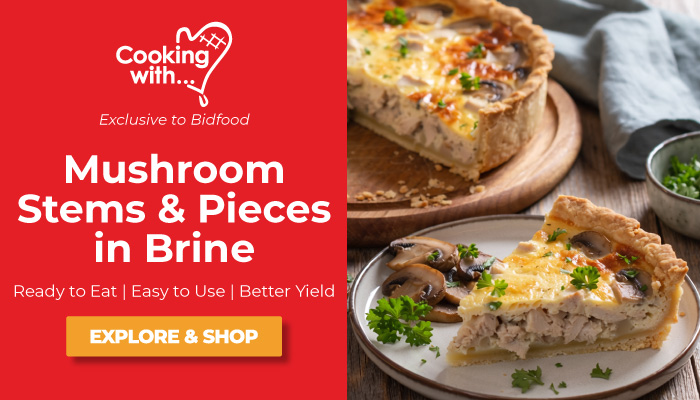 Mushroom Stems & Pieces in Brine - Ready to Eat - Easy to Use - Better Yield - Explore & Shop - Exclusive to Bidfood