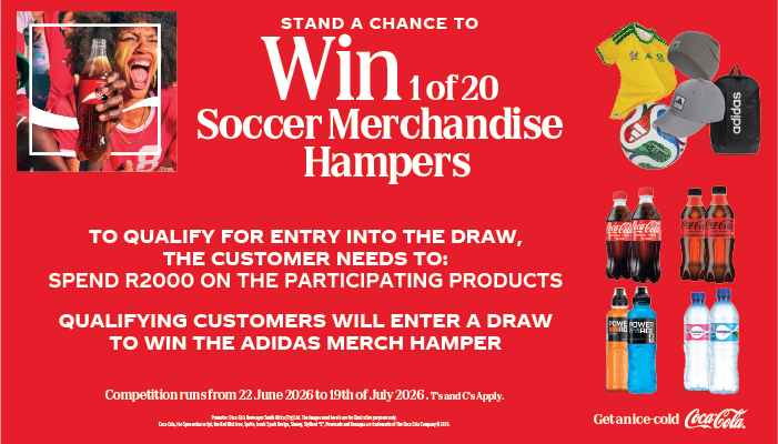 Coca Cola - Win 1 of 20 Soccer Merchandise Hampers