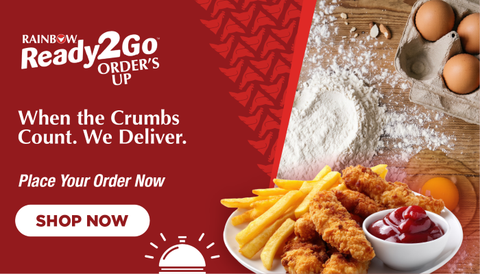 Rainbow - Ready 2 Go - When the Crimbs Count - We Deliver - Shop Now
