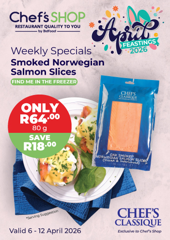 Smoked Norwegian Salmon Slices - Only R64.00 - 80g - Save R19.00 - Valid 6 - 12 April 2026