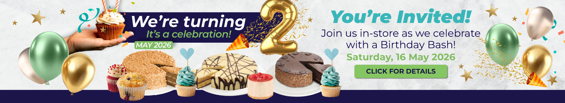 You're Invited! - Join us in-store as we celebrate with a Birthday Bash!