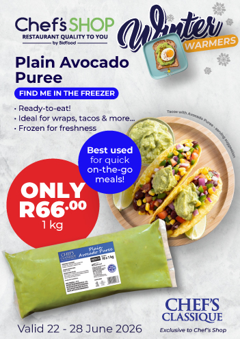 Winter Warmers - Plain Avocado Puree - Only R66.00 1 kg - Valid 22 - 28 June 2026