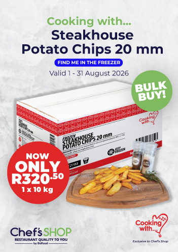 Cooking with - Steakhouse Potato Chips 20mm - Now Only R320.50 1 x 10kg - Valid 01 - 31 August 2026